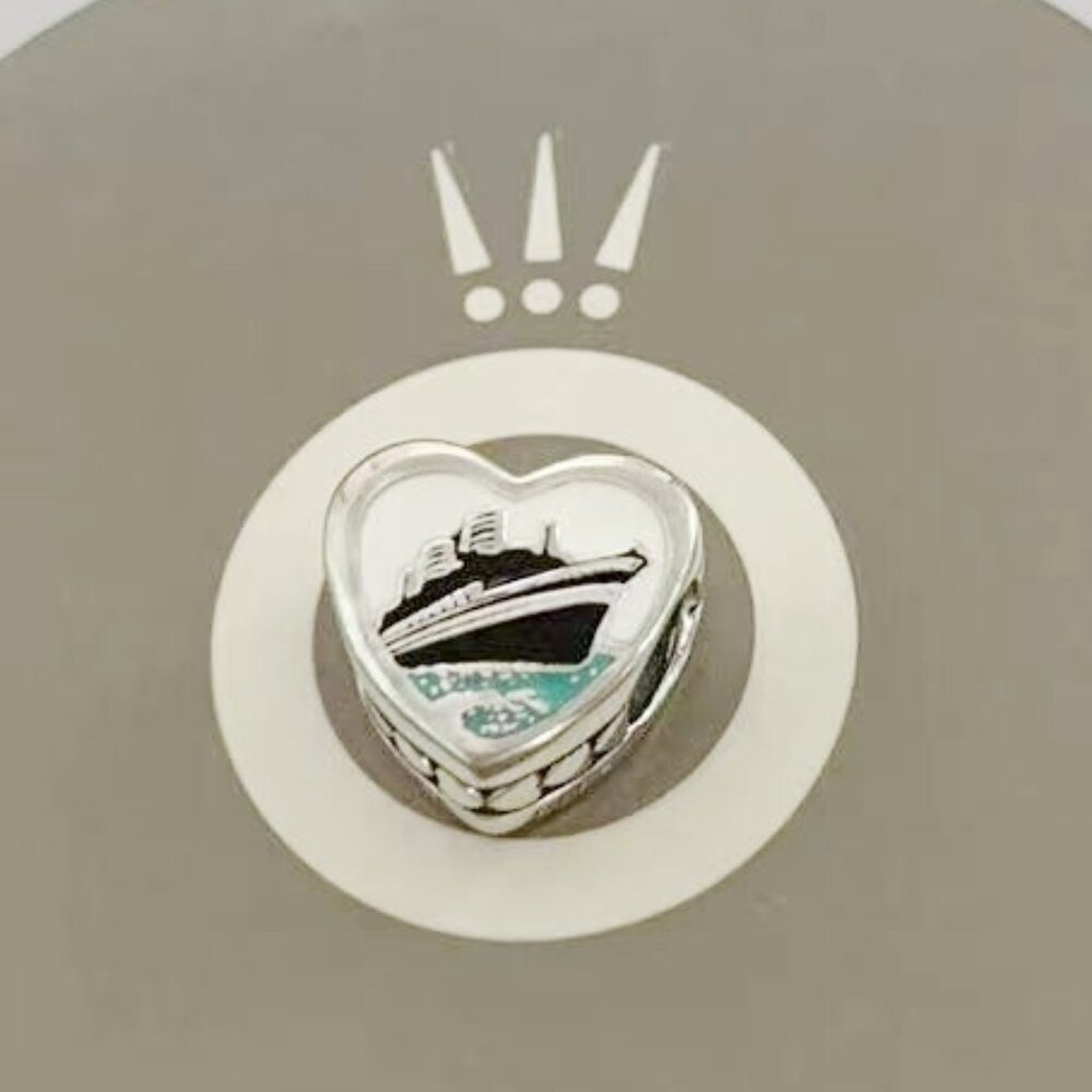 Pandora Alaska Exclusive Charm Whale Tail Cruise Ship Charm Pendant